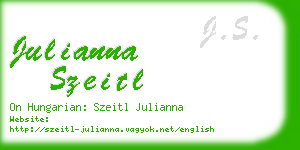 julianna szeitl business card